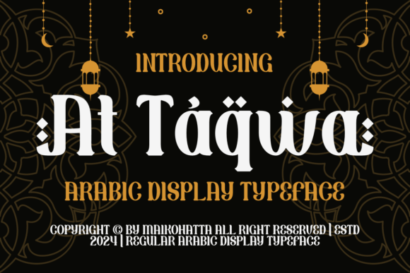 At Taqwa: A Font That Elevates Your Craft