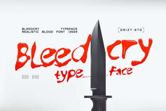 Bleedcry: A Typeface That Adds Noir Crime to Your Digital Design