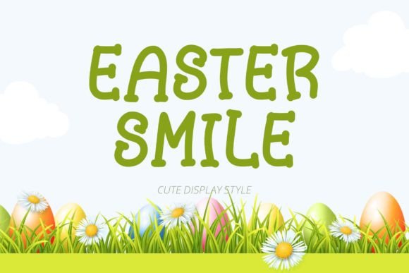 Easter Smile: A Display Font for Editorial Design