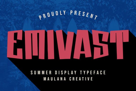 Emivast: A Playful Font for Summer Branding