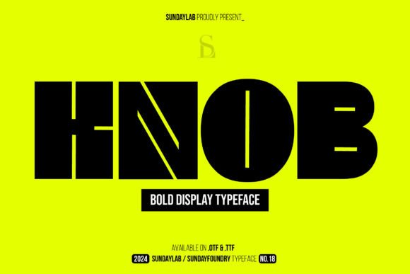 Knob: A Bold Font That Elevates Your Brand