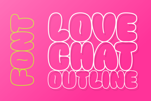 Love Chat Outline: A Font That Adds Warmth to Your Brand