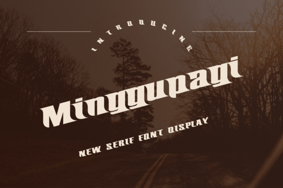Minggupagi: A Display Font with Character