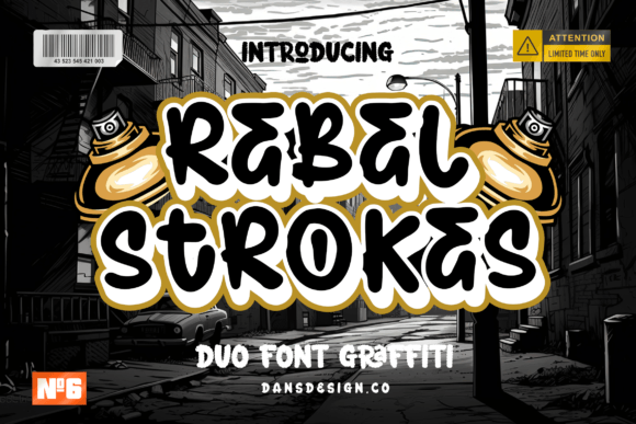 Rebel Strokes: A Font for Bold Editorial Statements