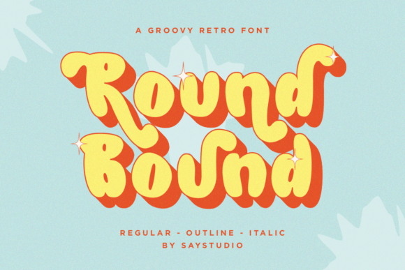 Round Bound: A Font That Adds Retro Charm to Every Project