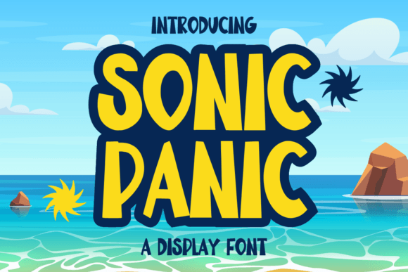 Sonic Panic: A Vibrant Display Font for Digital Design