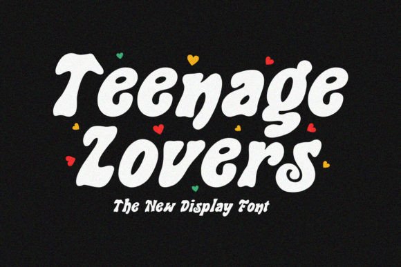 Teenage Lovers: A Handwritten Display Font for Creative Crafters