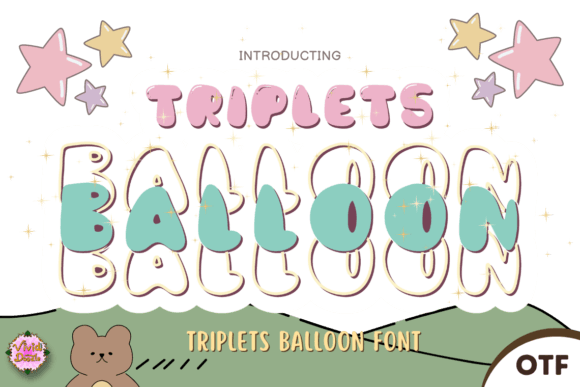 Triplets Balloons: A Font That Breathes Whimsy Into Every Design